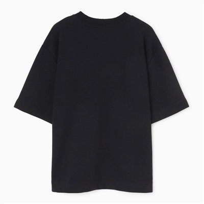 Футболка мужская из органического хлопка MINAKU REGULAR FIT: чёрная, р-р 44