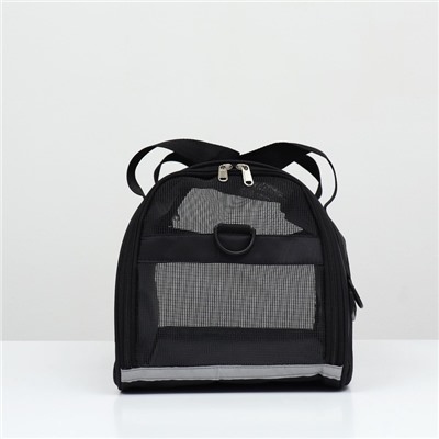 Сумка-переноска сетчатая, 54×25×35 см, чёрная