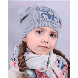 S 366 Шапка по голове с ушками (56-58)