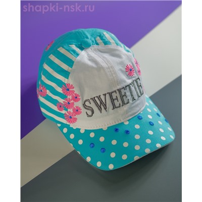 BK 100101 Б Бейсболка для девочки (50-52)