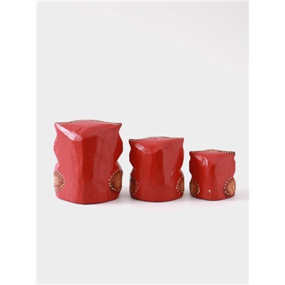 Сувенирный набор «Совы с сердечками», 6×19×8 см, дерево