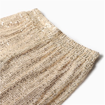 Брюки из пайеток женские MIST Celebration, размер 44, золотая