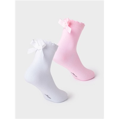 Носки трикотажные для девочек, 2 пары в комплекте