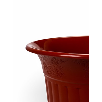 Горшок для цветов «Венеция», 7 л, d=28 см, h=23 см, пластиковый, коричневый