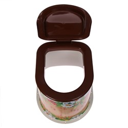 Туалет дачный, h=36 см, без дна, с отверстиями для крепления к полу, МИКС