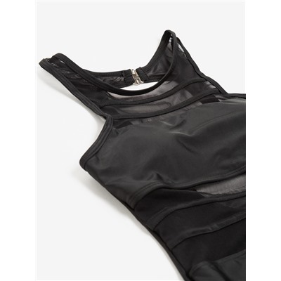 Купальник женский слитный MINAKU цвет чёрный, размер 48