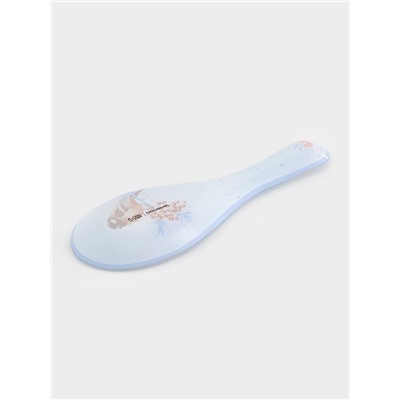 Подставка под ложку новогодняя Доляна «Снегири на ветке», 21.5×7.5×1.5 см, стекло, белая, голубая