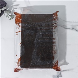 Губка для тела «Секрет красоты», жёсткая, антицеллюлитная, чёрная