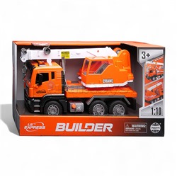 Машина "Кран" 1:10 (свет, звук) в коробке