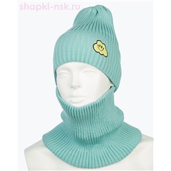 17-33-L Комплект для девочки (шапка+снуд) (50-52)