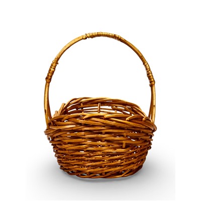 Корзина плетёная для хранения, лоза, коричневая, набор 3 шт.