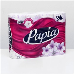 Туалетная бумага Papia Bali Flower, 3 слоя, 12 рулонов
