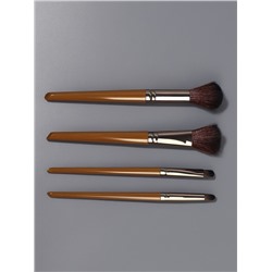 Набор кистей для макияжа PASTEL BLUSH, 4 шт., 15.5 (±1) см, коричневый