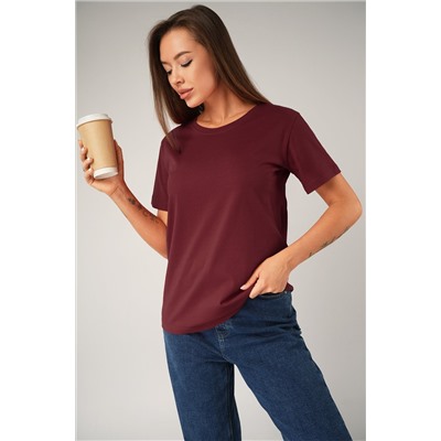 Женская базовая хлопковая футболка Happyfox