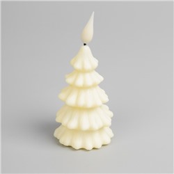 Светодиодная фигура «Ёлочка» 6×12×6 см, пластик, батарейки AG13×3 (в комплекте), свечение тёплое белое