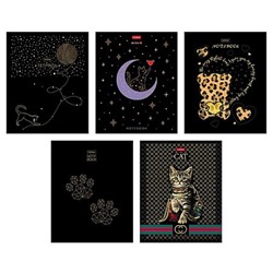 Тетрадь  48л клетка "Golden dream" (093217) 3D фольга, матовая ламинация Хатбер