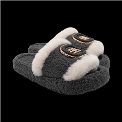 Тапочки меховые ZH003-3 серые