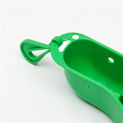 Поилка прогулочная, 500 мл, пластик, зеленая