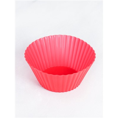 Форма для выпечки силиконовая для кексов 7х3 см / GF-624 /уп 10/2000/ красная