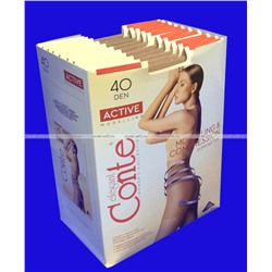 Капроновые колготки Conte ACTIVE 40 корректирующие Natural