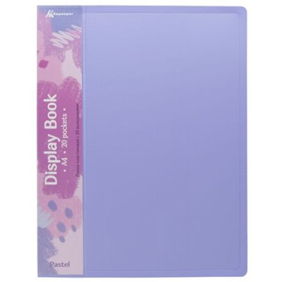 Папка-файл  20 Pastel PAST20VIO 0.5мм фиолетовый (1604882) Бюрократ