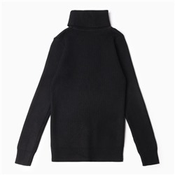 Свитер для мальчиков, цвет чёрный, рост 128-134 см