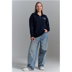 7482W толстовка женская (Темно-синий)
