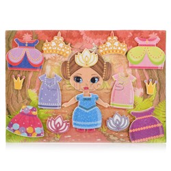 Маленькая принцесса с игровым полем, фетр