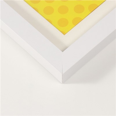 Фоторамка для фото 10×15 см с паспарту «Аллегра», МДФ, белая, 2×18×23 см