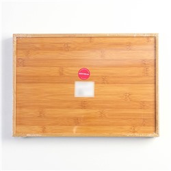 Лоток для столовых приборов Доляна «Бамбуковый лес», 37×26×4 см, 6 ячеек