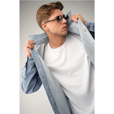 Мужская джинсовая рубашка Happyfox