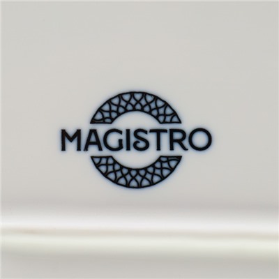 Блюдо фарфоровое овальное Magistro Mediterana, 33.5×17 см, бежевый