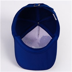 Кепка детская для мальчика Born to be cool, синяя, р-р 52-54, 5-7 лет