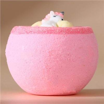 Бомбочка с игрушкой ЧИСТОЕ СЧАСТЬЕ «Единорог», 130 г, Новый Год