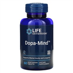 Life Extension, Dopa-Mind, 60 вегетарианских таблеток