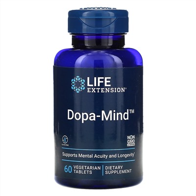 Life Extension, Dopa-Mind, 60 вегетарианских таблеток