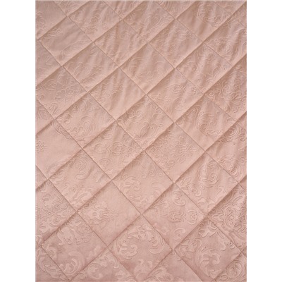 Набор покрывало и чехлы на подушку - Кристалл, цвет пудра