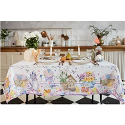 Скатерть Этель «Цыплята и куличи» 110×147 см, 100% хлопок, саржа 190 г/м²