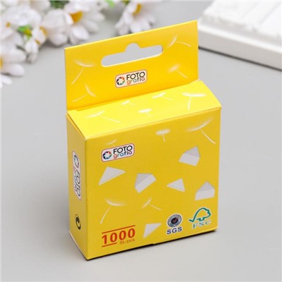 Набор уголков для фотоальбома Fotografia, самоклеющиеся, 1000 шт., бесцветные