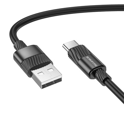 Кабель USB - Type-C Borofone BX106 15W 100см 3A  (black)