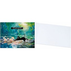 Альбом для рисования 48л на склейке "КОТЫ И ИСКУССТВО" 48-2201 Проф-Пресс