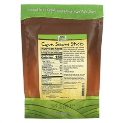 Now Foods, Real Food, Кунжутные палочки по-каджунски, 255  г