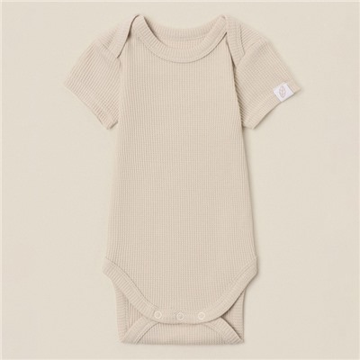 Набор боди 2 шт. SL HOME, рост 80-86 см, бежевый, кофейный