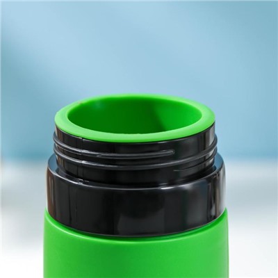 Бутылка для воды «Сайли», 450 мл (корпус из силикона), цвет МИКС