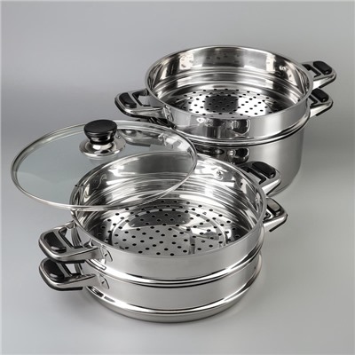 УЦЕНКА Мантоварка Алтын, d=26 см, 3 секции, ТРС Индукционное дно 16.2 л