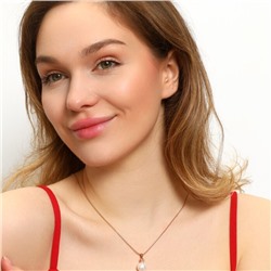 Кулон коллекция "Xuping" покрытие позолота 18К, вставка: искусственный жемчуг и фианиты, арт.101.141