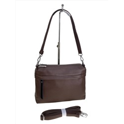 Женская сумка из искусственной кожи, цвет кофе