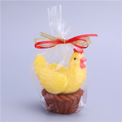 Свеча декоративная «Курочка в корзинке»