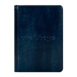 Ежедневник А5, 160л. недатир. "TOUCH SKIN - INDIGO" синий