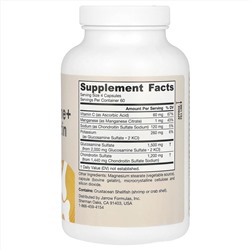 Jarrow Formulas, глюкозамин, хондроитин с марганцем и витамином C, 240 капсул